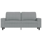 Vidaxl tweezitsbank 140 cm stof lichtgrijs