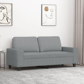 Vidaxl tweezitsbank 140 cm stof lichtgrijs