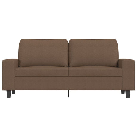 Vidaxl tweezitsbank 140 cm stof bruin