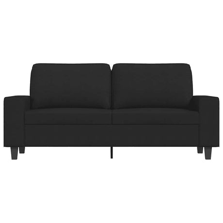 Vidaxl tweezitsbank 140 cm stof zwart