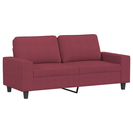 Vidaxl tweezitsbank 140 cm stof wijnrood