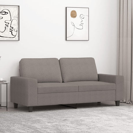 Vidaxl tweezitsbank 140 cm stof taupe
