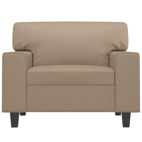 Vidaxl fauteuil 60 cm kunstleer cappuccinokleurig