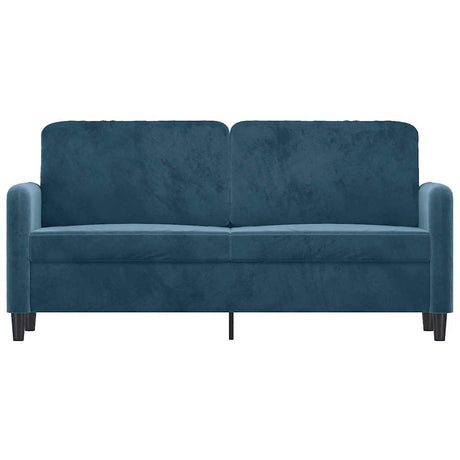 Vidaxl tweezitsbank 140 cm fluweel blauw