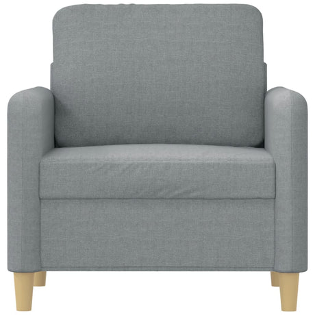 Vidaxl fauteuil 60 cm stof lichtgrijs