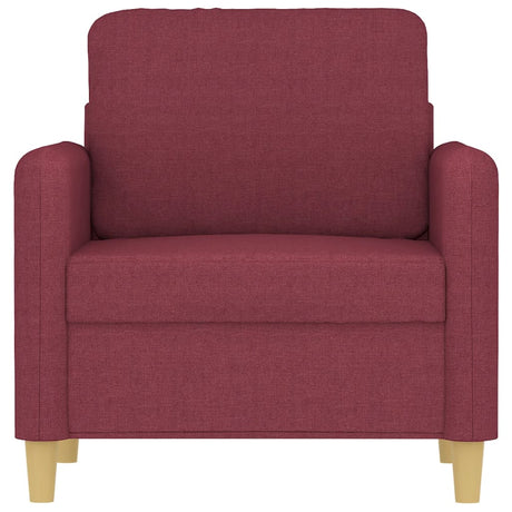 Vidaxl fauteuil 60 cm stof wijnrood