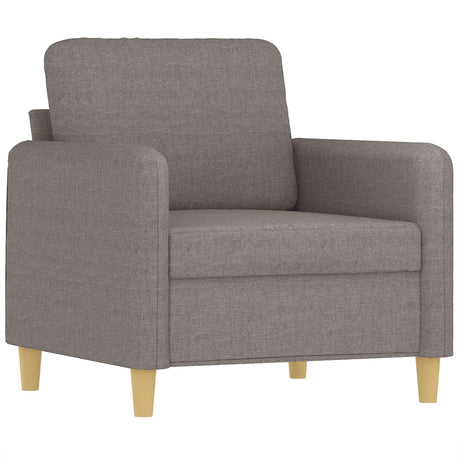 Vidaxl fauteuil 60 cm stof taupe