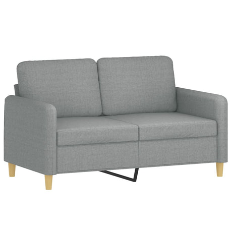 Vidaxl tweezitsbank 120 cm stof lichtgrijs