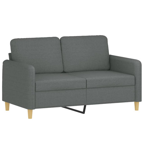 Vidaxl tweezitsbank 120 cm stof donkergrijs