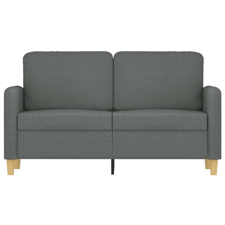 Vidaxl tweezitsbank 120 cm stof donkergrijs