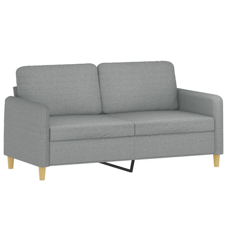 Vidaxl tweezitsbank 140 cm stof lichtgrijs