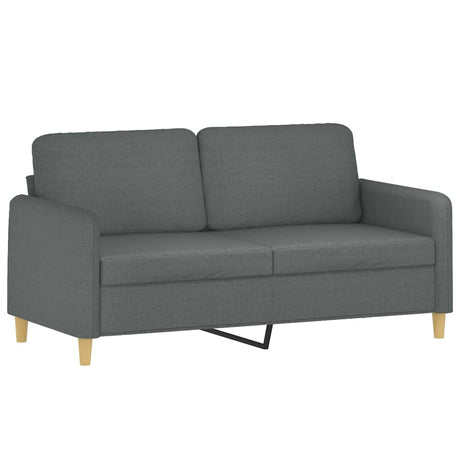 Vidaxl tweezitsbank 140 cm stof donkergrijs