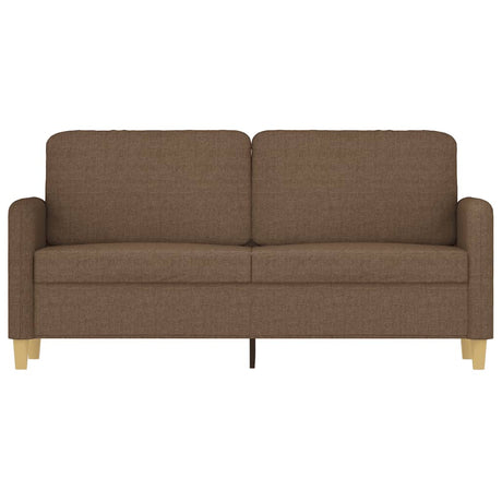 Vidaxl tweezitsbank 140 cm stof bruin