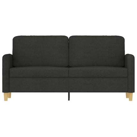 Vidaxl tweezitsbank 140 cm stof zwart