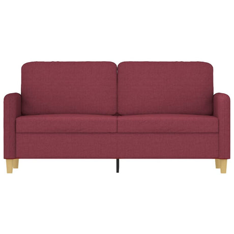 Vidaxl tweezitsbank 140 cm stof wijnrood