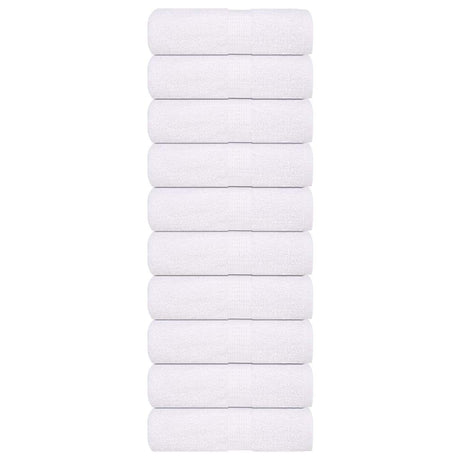 Vidaxx Waschlappen 10 Stück Froschweiß 30x30 cm 100 % Baumwolle
