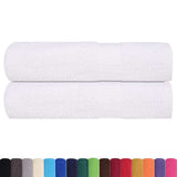 Vidaxx Duschtücher 2 Stück 70x140 cm 360 g m² 100 % Baumwolle weiß