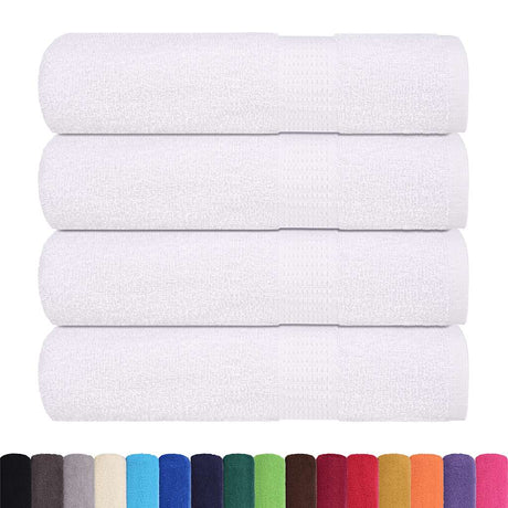 Vidaxx Duschtücher 4 Stück 70x140 cm 360 g m² 100 % Baumwolle weiß