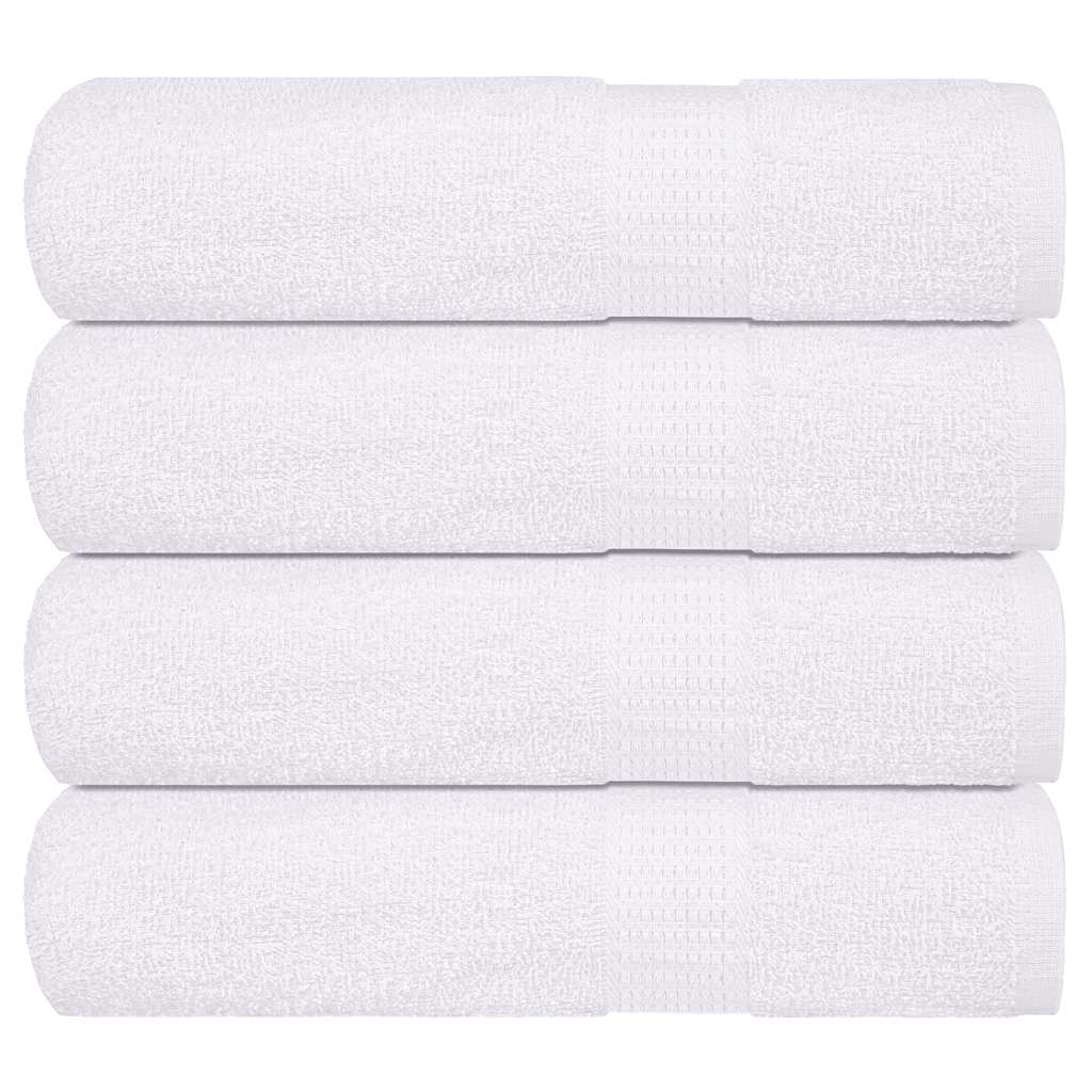 Vidaxx Badetücher Frogn 4 Stück 100x150 cm 360 g m² weiß