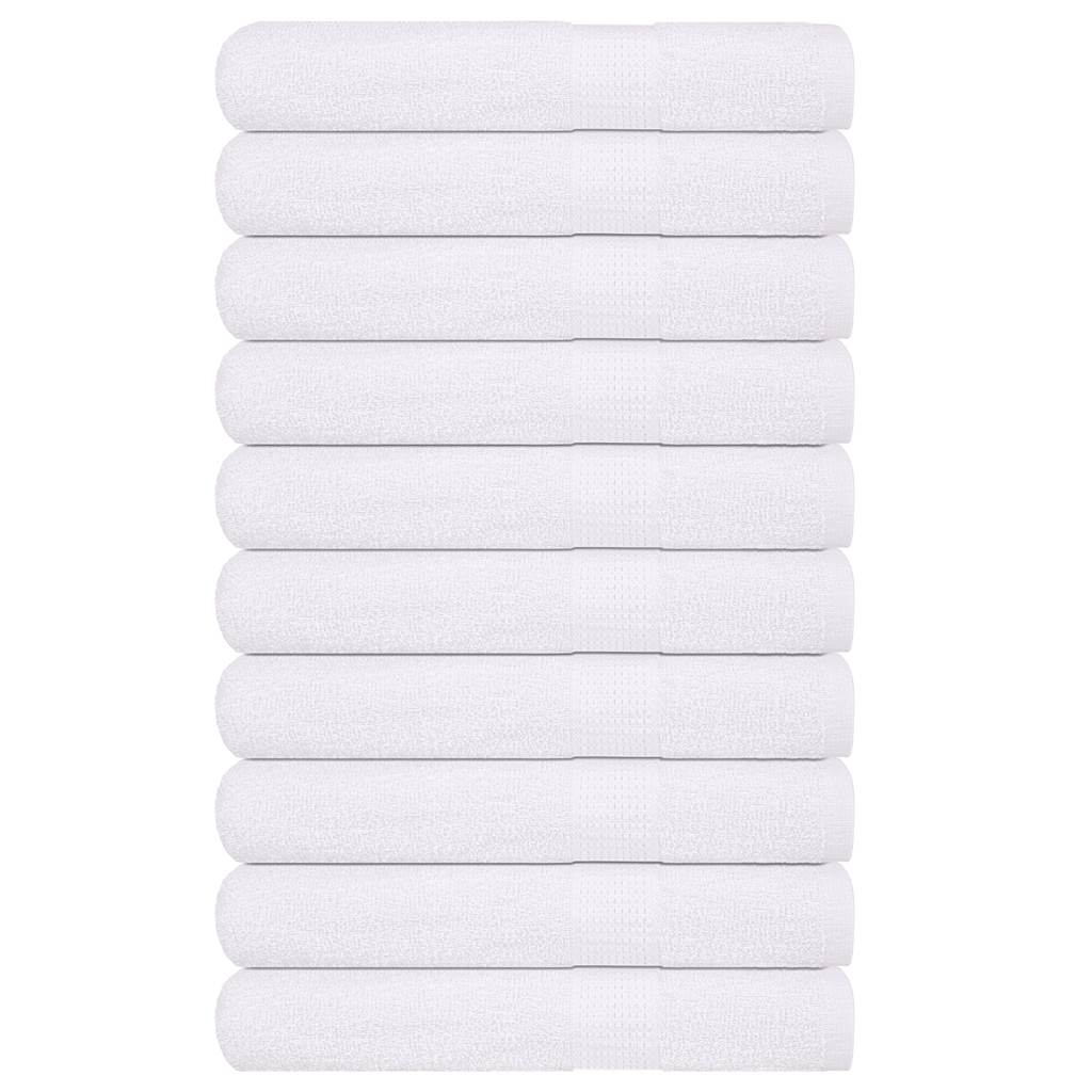 Vidaxx Saunatücher 10 Stück 80x200 cm 360 g m² 100 % Baumwolle weiß