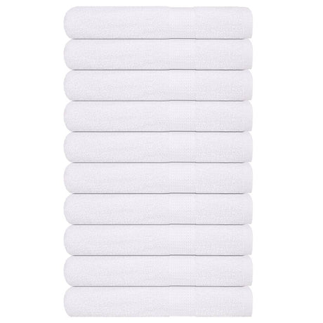 Vidaxx Saunatücher 10 Stück 80x200 cm 360 g m² 100 % Baumwolle weiß
