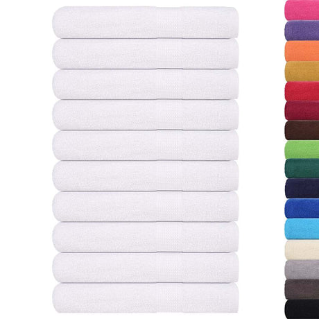 Vidaxx Saunatücher 25 Stück 80x200 cm 360 g m² 100 % Baumwolle weiß