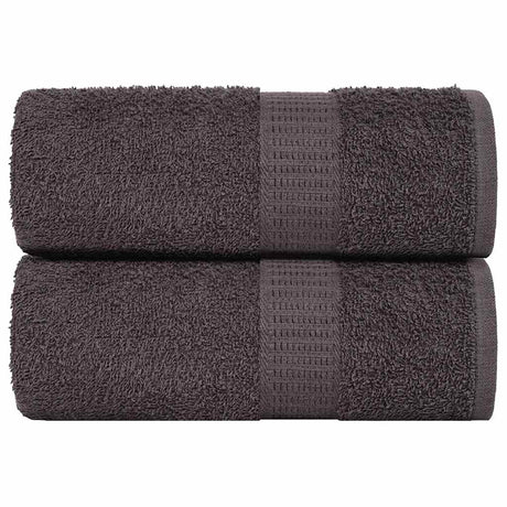 Vidaxx Waschlappen 2 Stück 15x21 cm 360 g m² 100 % Baumwolle Anthrazit