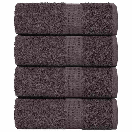 Vidaxx Waschlappen 4 Stück 15x21 cm 360 g m² 100 % Baumwolle Anthrazit