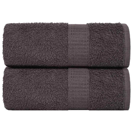 Vidaxx Waschlappen 2 Stück Frogn Anthrazit 30x30 cm 100 % Baumwolle