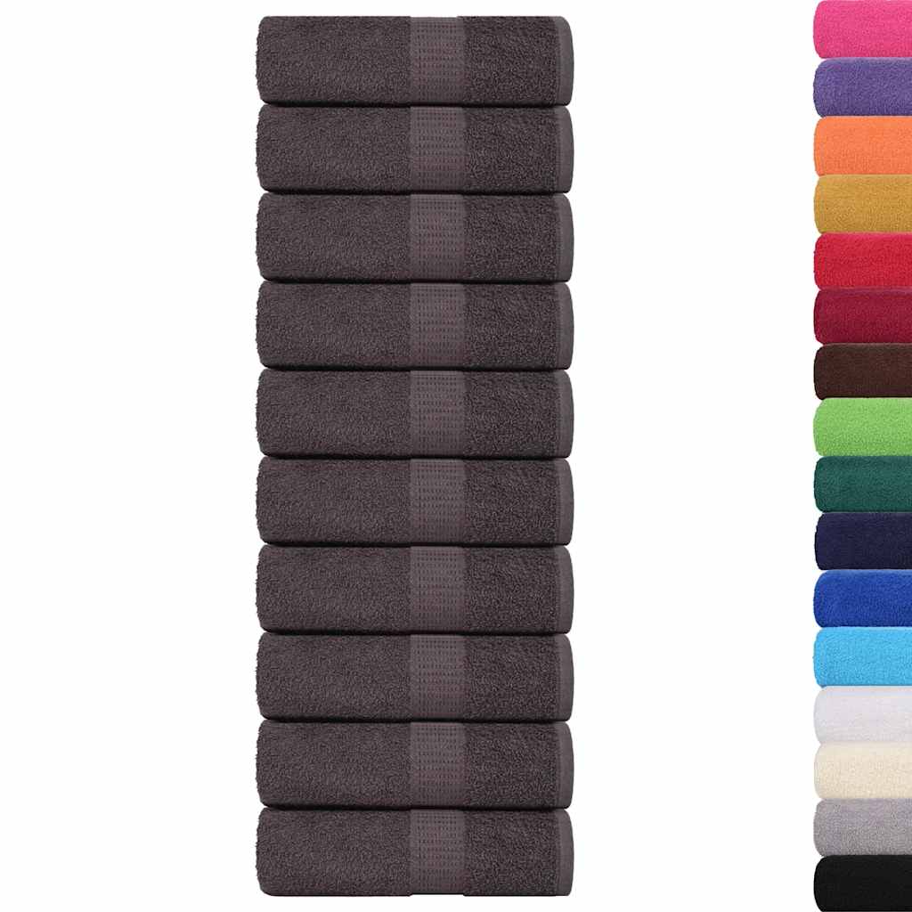 VidaXL Waschlappen 50 Stück Frogn Anthrazit 30x30 cm 100 % Baumwolle