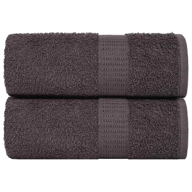 Vidaxx Gästehandtücher Frogn 2 St. 30x50 cm 360 g m² Anthrazit