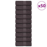 VidaXL Gästehandtücher 50 Stück 30x50cm 360g m² 100% Baumwolle Anthrazit
