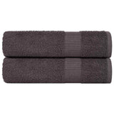 Vidaxx Handtücher 2 Stück 50x100 cm 360 g m² 100 % Baumwolle Anthrazit