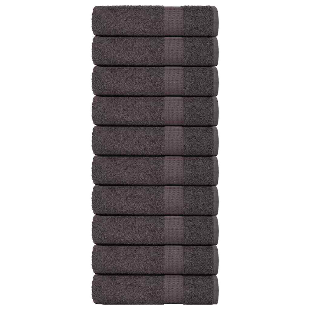 Vidaxx Handtücher 10 Stück 50x100 cm 360 g m² 100 % Baumwolle Anthrazit