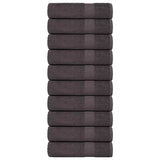 Vidaxx Handtücher 10 Stück 50x100 cm 360 g m² 100 % Baumwolle Anthrazit