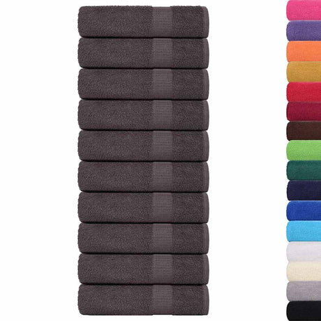 Vidaxx Duschtücher Frogn 10 Stück 70x140 cm 360 g m² Anthrazit