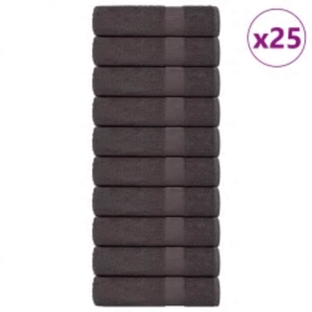 Vidaxx Duschtücher 25 Stück 70x140 cm 360 g m² 100 % Baumwolle Anthrazit