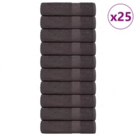 Vidaxx Duschtücher 25 Stück 70x140 cm 360 g m² 100 % Baumwolle Anthrazit