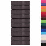 Vidaxx Duschtücher 25 Stück 70x140 cm 360 g m² 100 % Baumwolle Anthrazit
