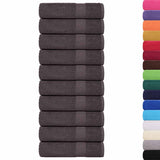 Vidaxx Badetücher 10 Stück 100x150 cm 360 g m² 100 % Baumwolle Anthrazit