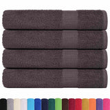 Vidaxx Saunatücher 4 Stück 80x200 cm 360 g m² 100 % Baumwolle Anthrazit