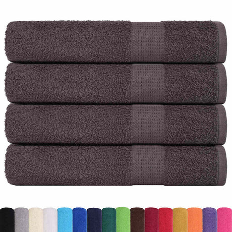 Vidaxx Saunatücher 4 Stück 80x200 cm 360 g m² 100 % Baumwolle Anthrazit