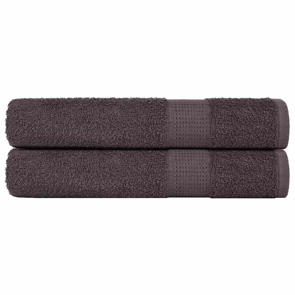 Vidaxx Handtücher 2 Stück 100x200cm 360 g m² 100% Baumwolle Anthrazit