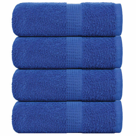 Vidaxx Waschlappen 4 Stück Froschblau 30x30 cm 100 % Baumwolle