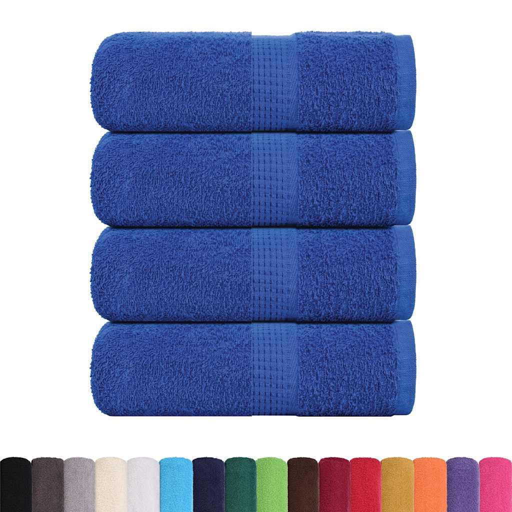 Vidaxx Waschlappen 4 Stück Froschblau 30x30 cm 100 % Baumwolle