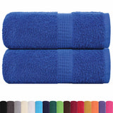 VidaXL Gästehandtücher Frogn 2 St. 30x50 cm 360 g m² blau