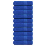 Vidaxx Handtücher 10 Stück 50x100 cm 360 g m² 100 % Baumwolle blau