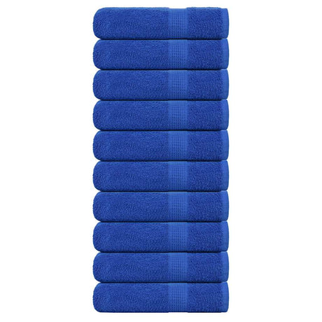 Vidaxx Handtücher 10 Stück 50x100 cm 360 g m² 100 % Baumwolle blau