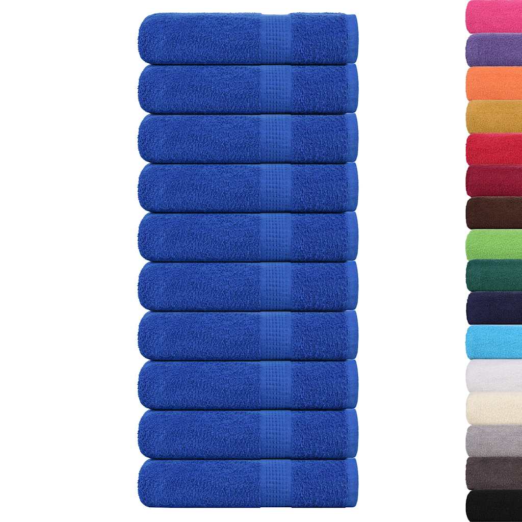 Vidaxx Duschtücher 10 Stück 70x140 cm 360 g m² 100 % Baumwolle blau