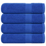 VidaXL Badetücher 4 Stück 100x150 cm 360 g m² 100 % Baumwolle blau
